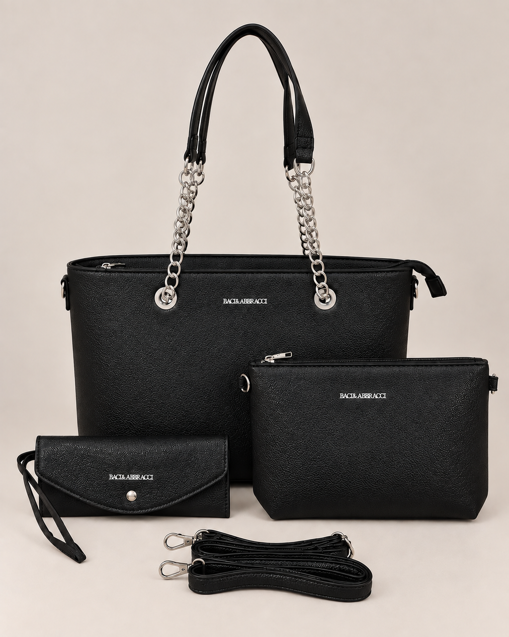 Baci & Abbracci Arielle – Black 3-in-1 Bag