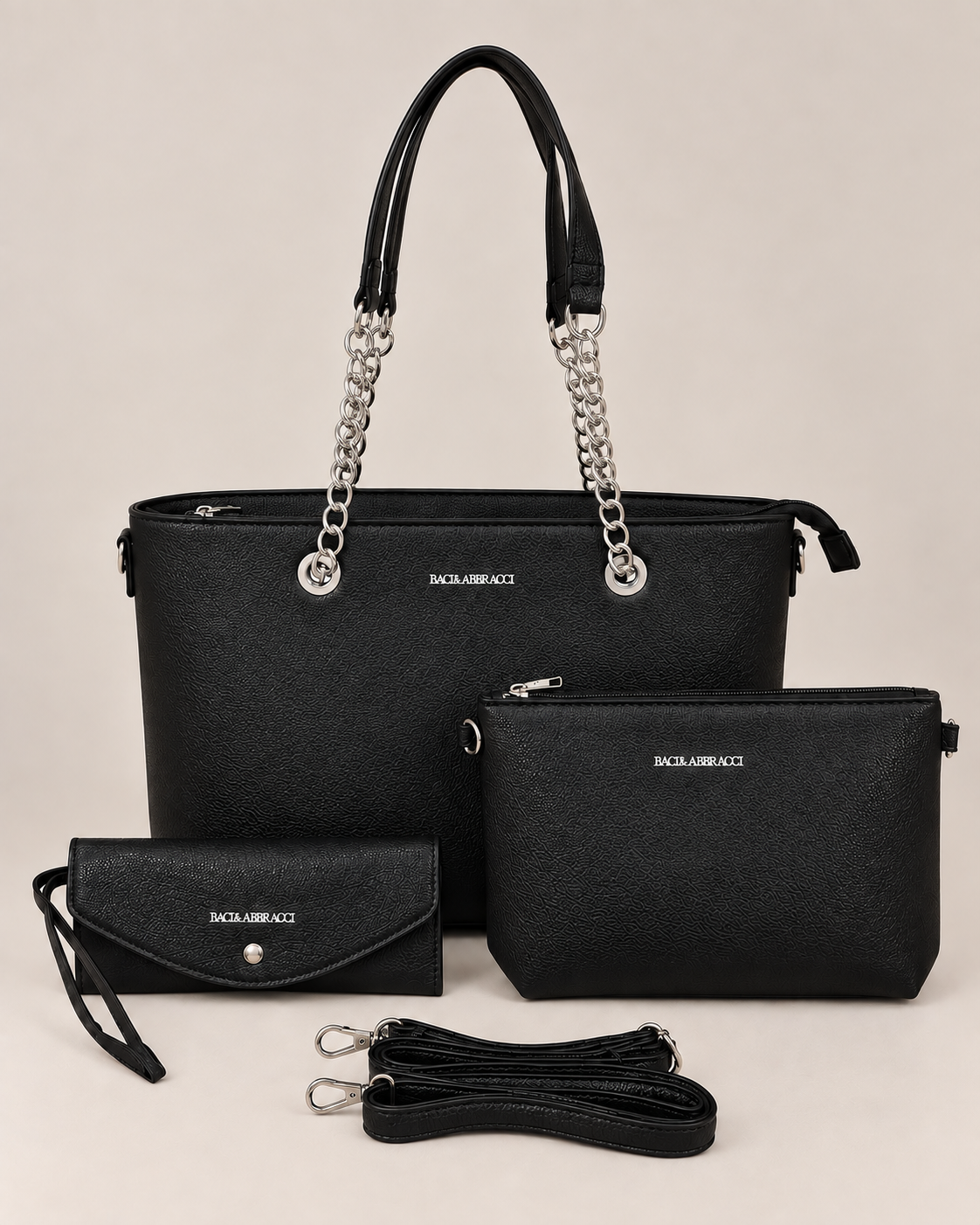 Baci & Abbracci Arielle – Borsa 3 in 1 Nera