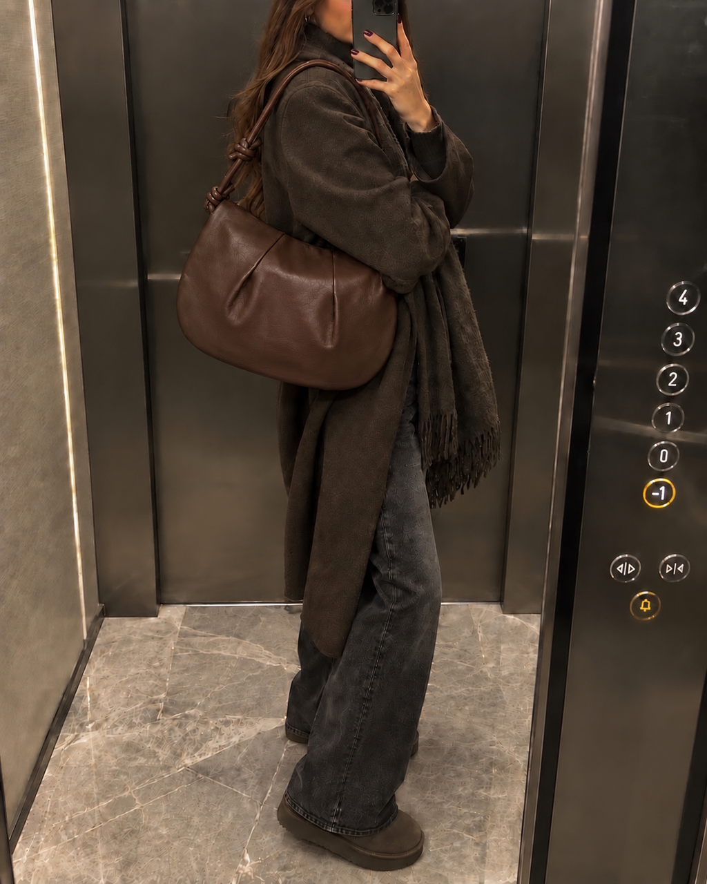 Borsa Livia Marrone