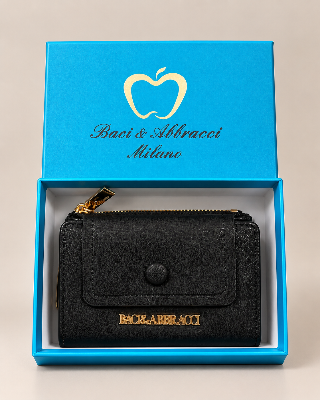 Portafoglio Baci & Abbracci Grace Nero