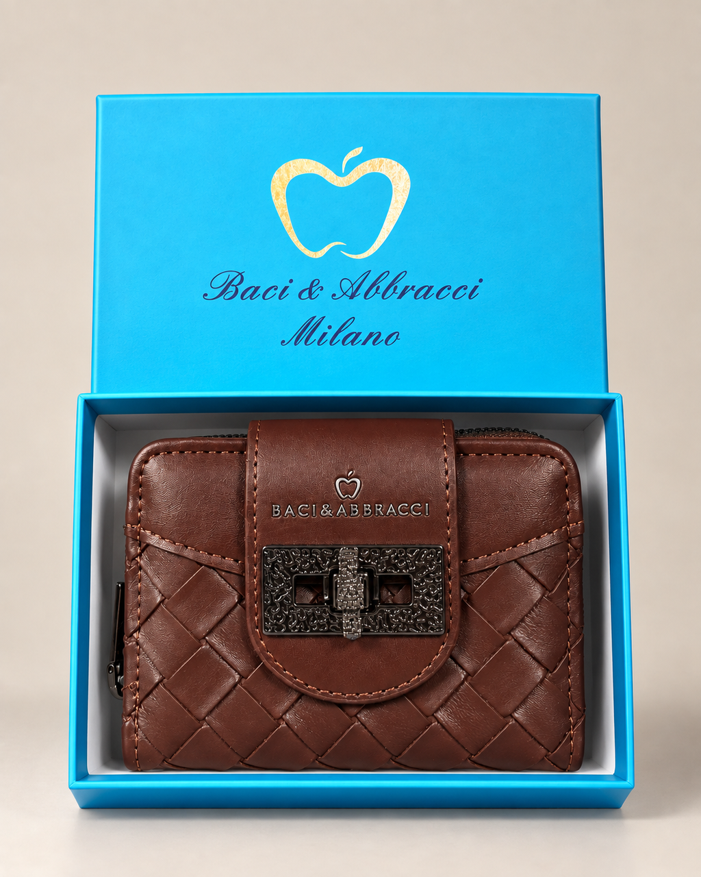 Portafoglio Baci & Abbracci Scarlett Marrone